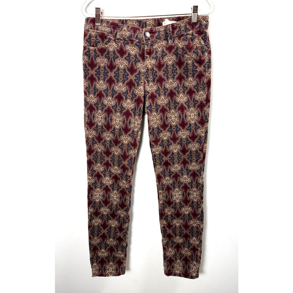 Club Monaco Velvet Corduroy Pants Regency Maximalist Statement Bohemian Retro 8 - Picture 1 of 6